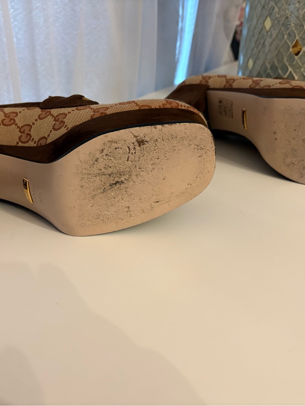 Gucci Houdan Platform Loafer Heels - Picture 3 of 5